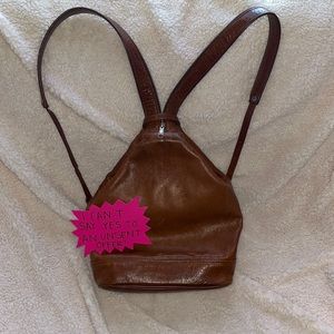LEATHER BACKPACK / HOBO BAG MULTI USE!